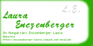 laura enczenberger business card